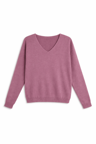 Feinstrickpullover in Altrosa