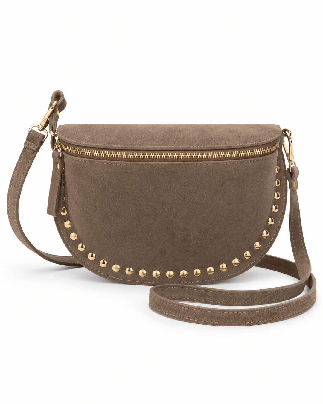 Wildleder Umhängetasche in Taupe - Levelone GmbH & Co. KG