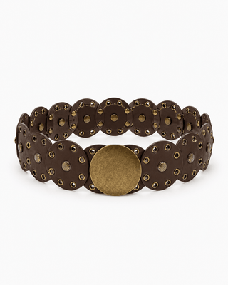 Gürtel in Braun mit Ösen in Boho-Style