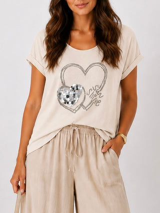 Leinen T-Shirt 2606007
