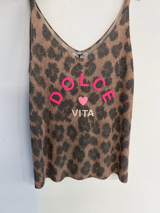 Leo Feinstricktop mit versch. Prints vorne