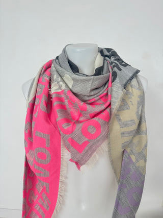 Wollschal-türkis-rosa-beige-grau-damen-levelone