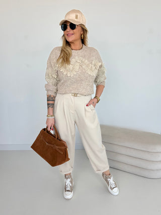 Pantalon en tissu élégant 2512078