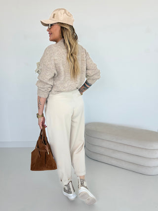 Pantalon en tissu élégant 2512078