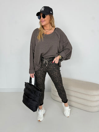 Pantalon en cuir stretch 2511246-50