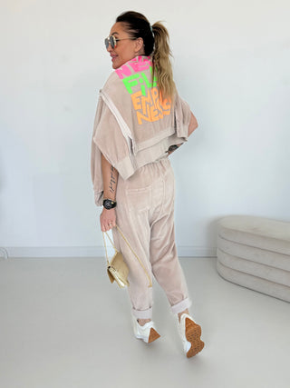 Sweater Grau mit coolem Print