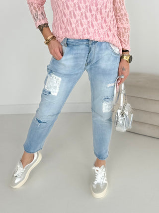Pantalon en jean 2601261-64