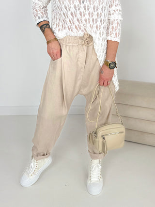 Baggyhose-beige-damen-onesize-levelone