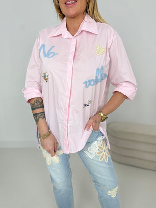 Hemd in Rosa mit schicken Details