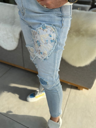 Pantalon en jean 2602077-80