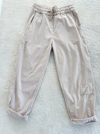 stretch cordhose-beige