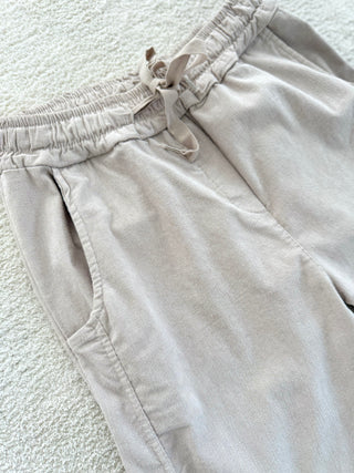 stretch cordhose-beige