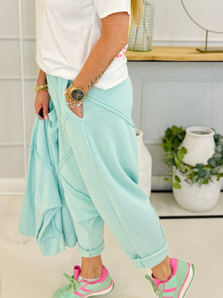 Pantalon baggy menthe 2412192