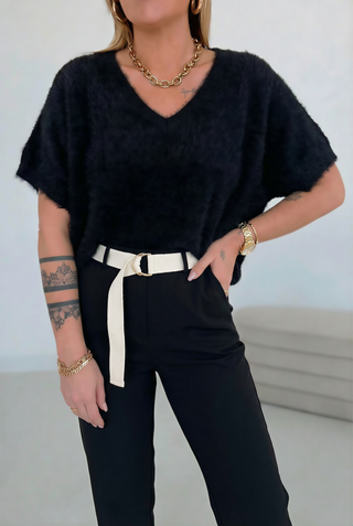 Pull tricoté en alpaga 2602353